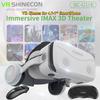G15E VR Glasses 3D Movies Virtual Reality VR Glasses Google Cardboard Box VR Helmet for 4.7-7" Phone,Support Game Joystick Head-mounted Helmet Glasses