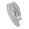 Brand Kids' Thickened Lambswool Sweatpants for Autumn/Winter - Boys' Warm Casual Long Pants