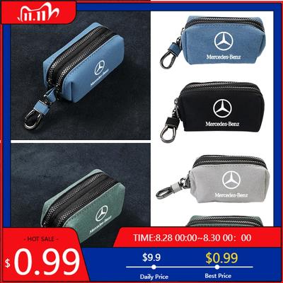 GLC GLB KeyChain Unisex Key Bag Wallet Holder Car Small Key Case Keys Pouch For Mercedes Benz AMG A C E Class C180 C200 C260 C3