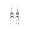 Zinc Zinc Alloy Skeleton Earrings Hip Hop Imitation Human Bone Earrings Fashion Halloween Earrings  Gift