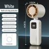 2026 High-Speed USB Rechargeable Mini Handheld Foldable Fan with Digital Display and Lanyard