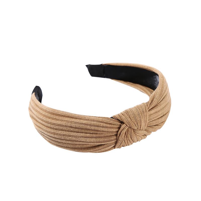 Bohemian Style Wide Knotted Fabric Headband for Women
