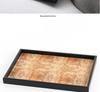 Neues rechteckiges Tablett aus massivem Holz im chinesischen Stil: Elegantes Wohn- & Hotel-Ornament