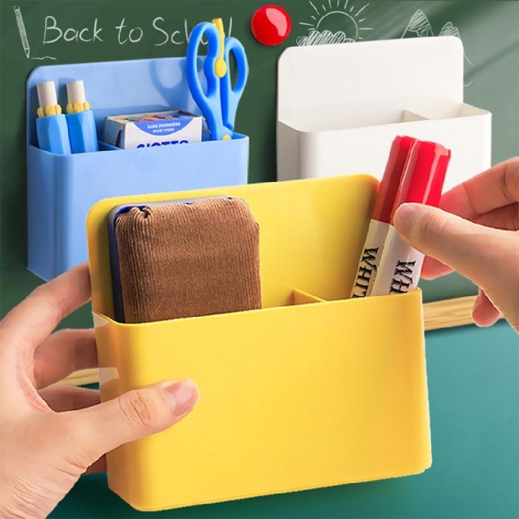 2 Pcs Magnetic Office Storage Box Magnetic Pen Holders Magnetic Dry Erases Marker Holders For School Home Use