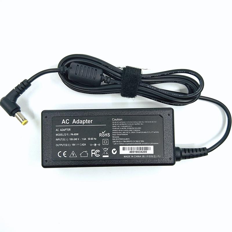 AC Adapter 19V 3.42A 65W 5.5*1.7mm Laptop Charger Adapter For Acer Aspire 5315 5630 5735 5920 5535 5738 6920 6530G 7739Z Power