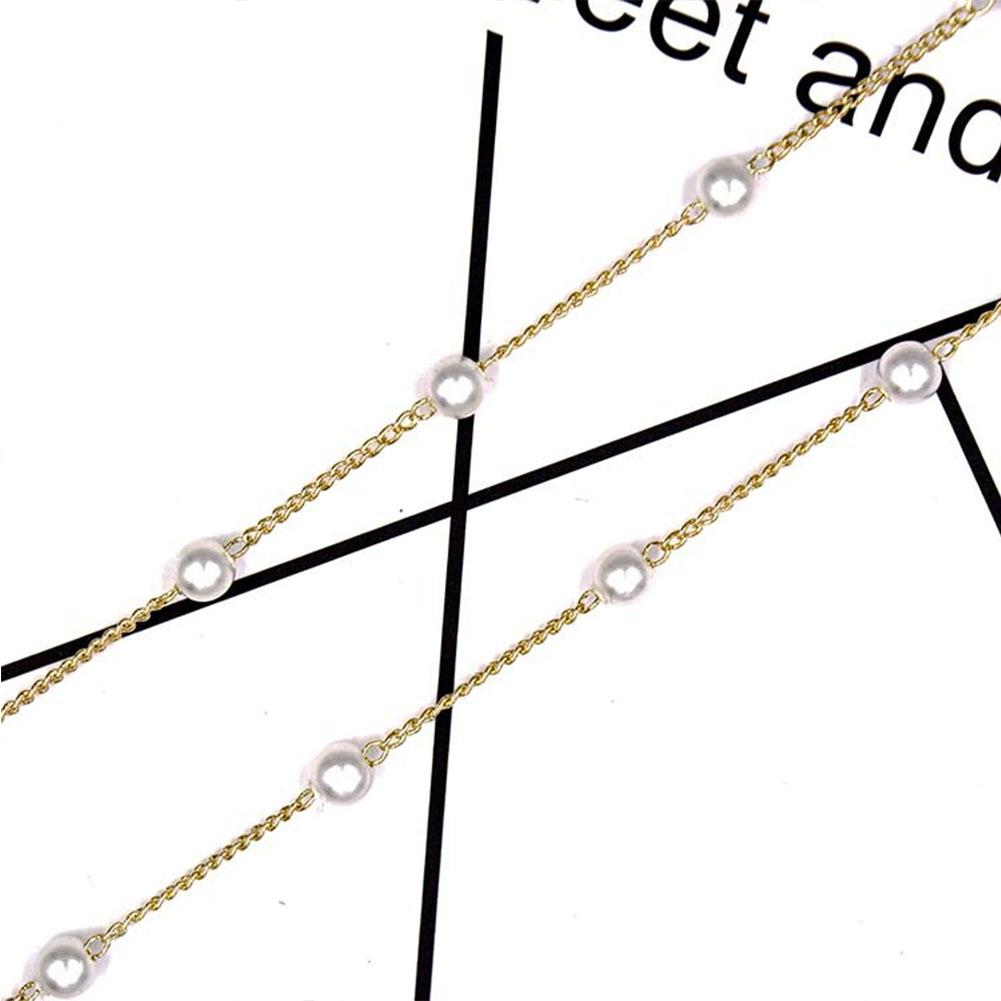 Simple Pearl Eyeglass Chain Hanging Neck Anti-falling Glasses Rope Glasses Accessories for Women