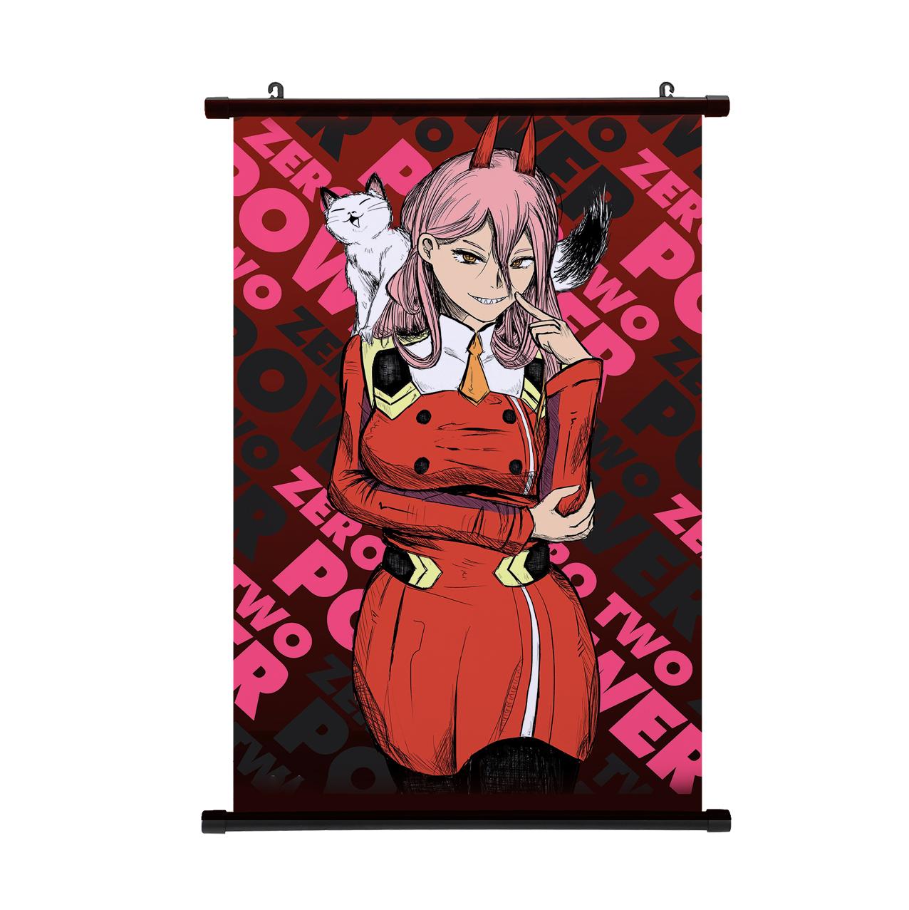 

Anime Chainsaw Man Scroll Poster Pochita Cosplay Wall Decorative Painting Home Decor Living Bedroom Decoration 30*45cm спаржевий