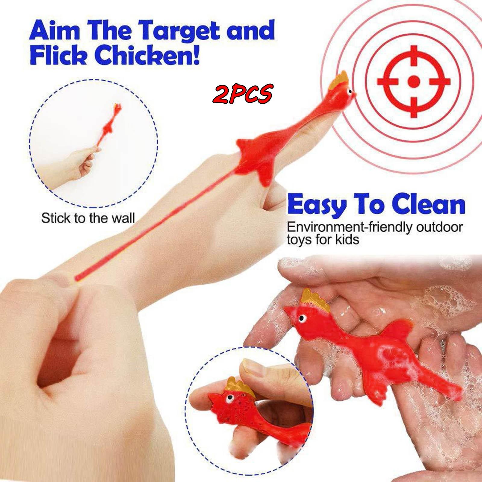

Rubber Chicken Flick Chicken Flying Chicken Flingers Stretchy Christmas Gift Toy