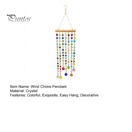 Indoor Window Hanging Ornament Crystal Suncatchers, Crystals Suncatcher, Colorful Glass Beads Chain Bohemian Style Room Decoration Wind Chimes