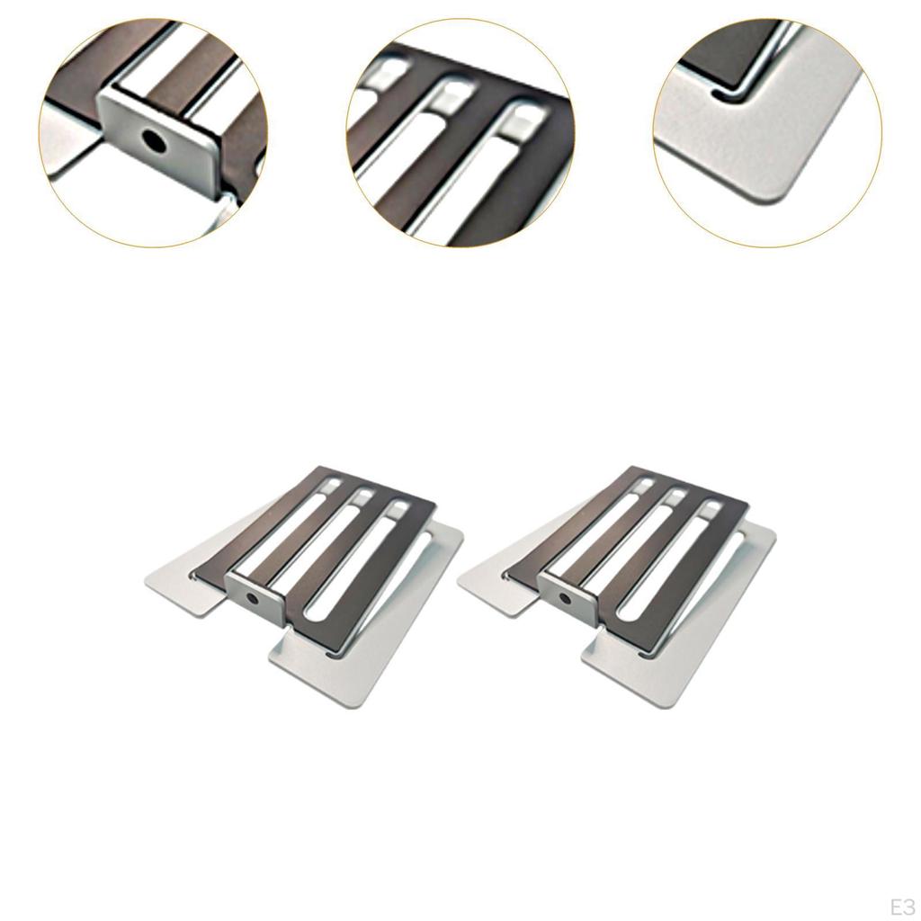 2 Stück Geneigte Desktop-Lautsprecherständer Halterungen Rutschfest Bücherregal Schreibtisch Surround Sound Erhöhung