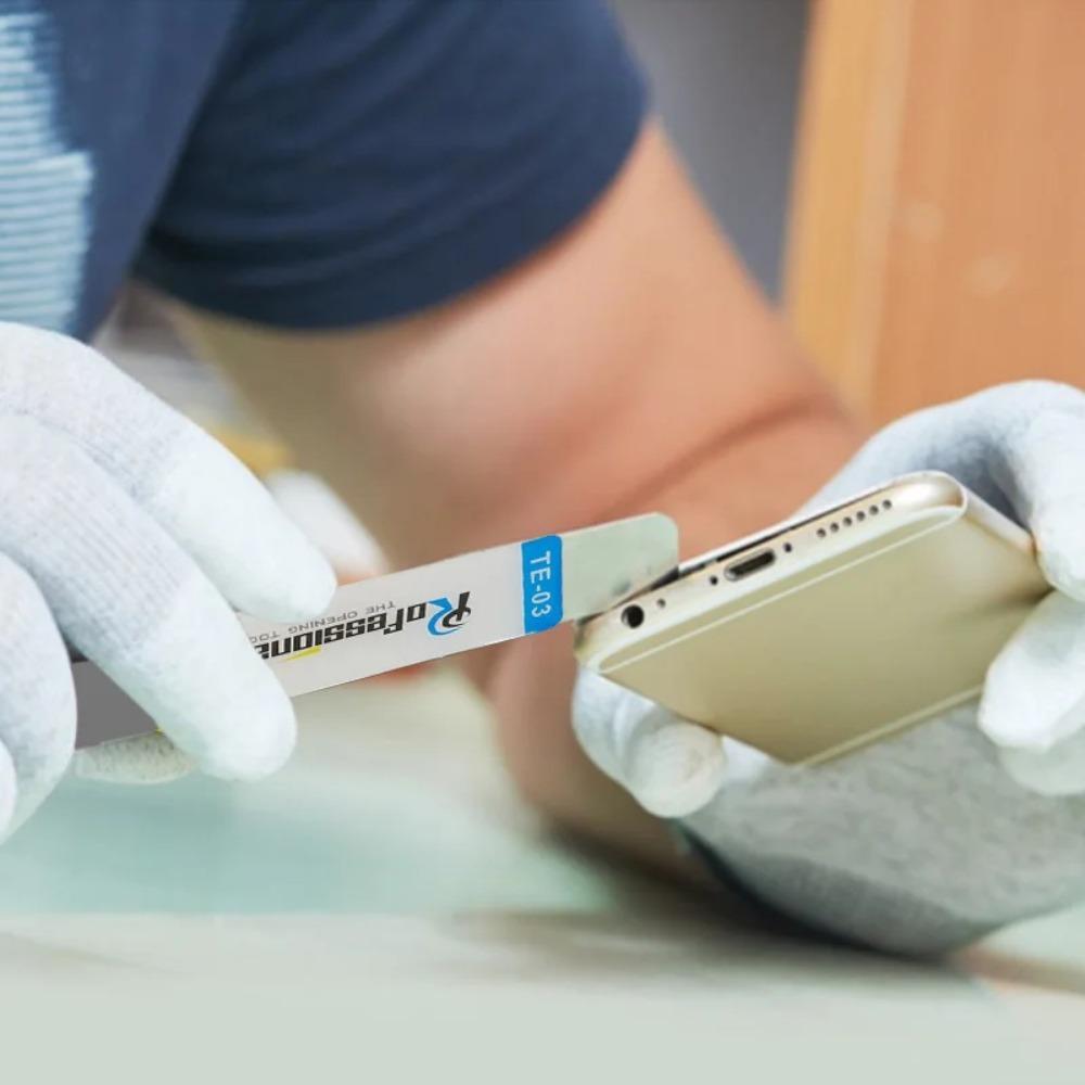 Edelstahlklinge Weiches 2-in-1 Werkzeug zur Reparatur von Mobiltelefonen Dünner Hebelspudger Öffnungswerkzeug für Samsung / IPhone / IPad Öffner