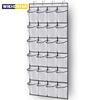 1x 24 Grid Wall-mounted Sundries Shoe Organiser Fabric Closet Bag Storage Rack Mesh Pocket Clear Hanging Over The Door Cloth Box