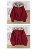 Zuoshan Diao Men's Heavyweight American-Style Cotton Jacket with Fur Collar, Winter Hooded Outerwear, Plus Velvet Thick Sweater.
