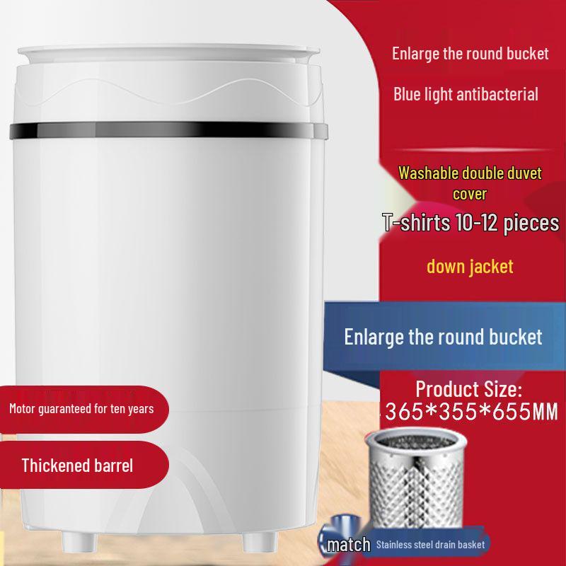 Compact Semi-Automatic Mini Washing Machine for Dorms & Home - Ideal for Students, Infants, and Children.