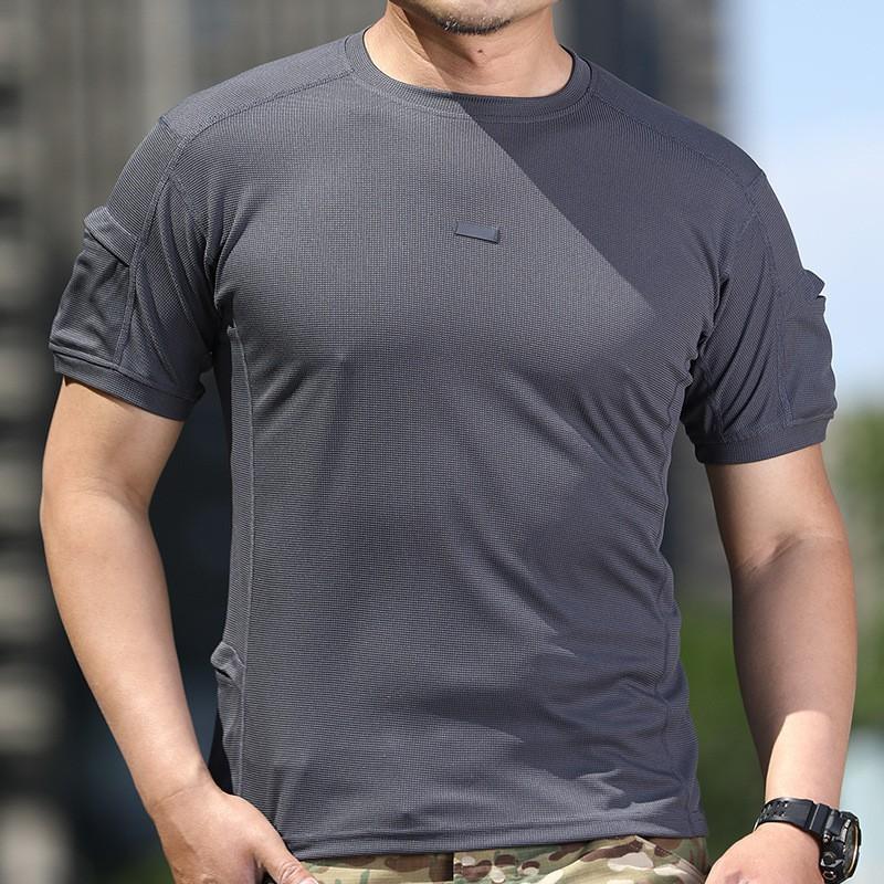 Forbear Outdoor Quick-drying Clothes T-shirt Men's Waffle Gedeng Mountain Hiking Sportswear Short-sleeved