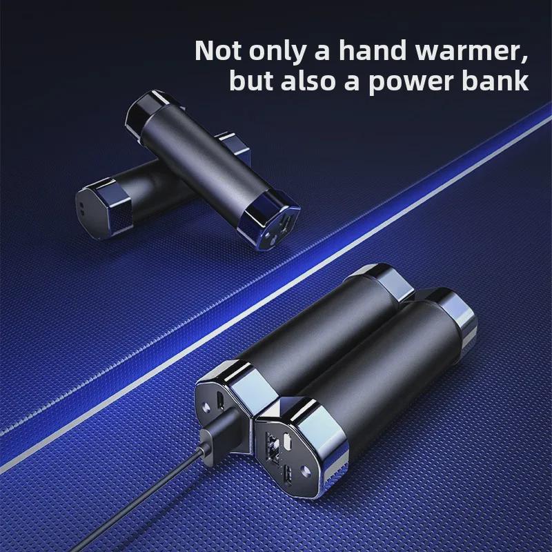 "2024 Mini Aquecedor de Mãos Magnético Dividido e Combo Power Bank"