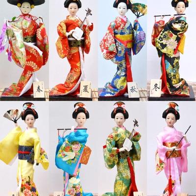 30cm Japanische Restaurantdekoration Geisha 12 Zoll Japanische Puppe Humanoid Kimono-Puppe Juan Japanische Dekoration Heim-Geschenke