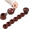 Yixing Zisha Xishi Teapot 10-Piece Tea Set
