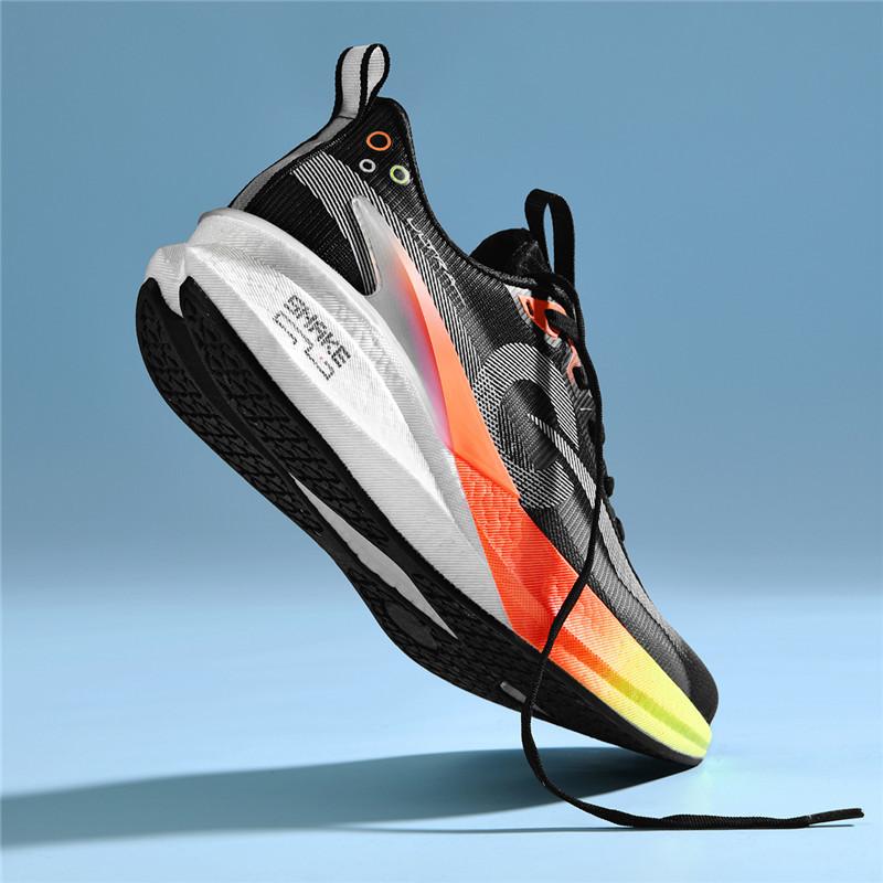 

Гуочао звук трения амортизация противоскользящие гоночные кроссовки мужские и женские универсальные сверхлегкие сетчатые дышащие карбоновая пластина спо 44 чёрный