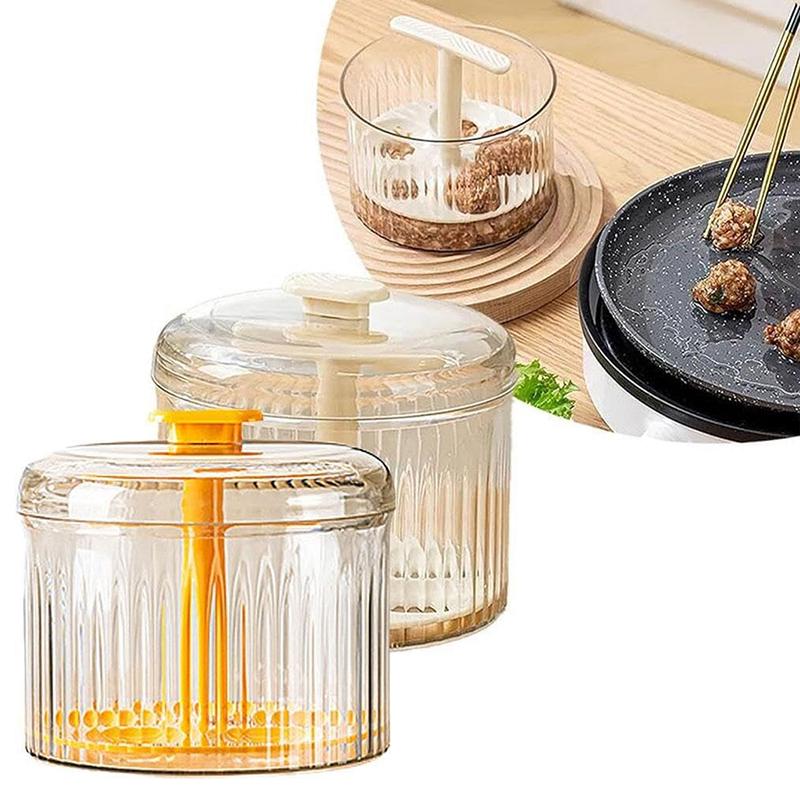 Translucent Meatball Maker Manual Meatball Maker 5 Balls Meatball Maker Tool ?Kitchen Meatball Mold Kitchen Extruded Meatball