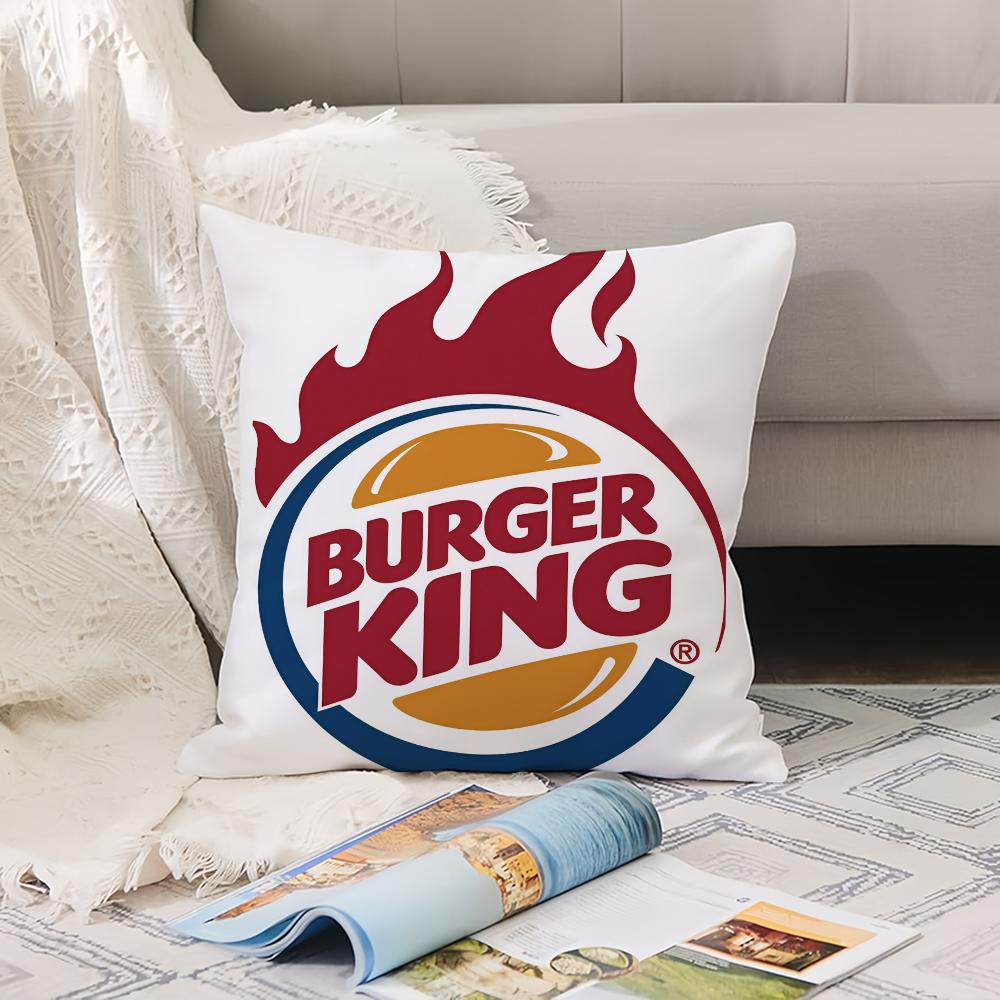 Fashion Print B-Burger K-King Pillow Case Office Cushions Suitable For Sofa Car Bedroom Decorative Cushion Cover