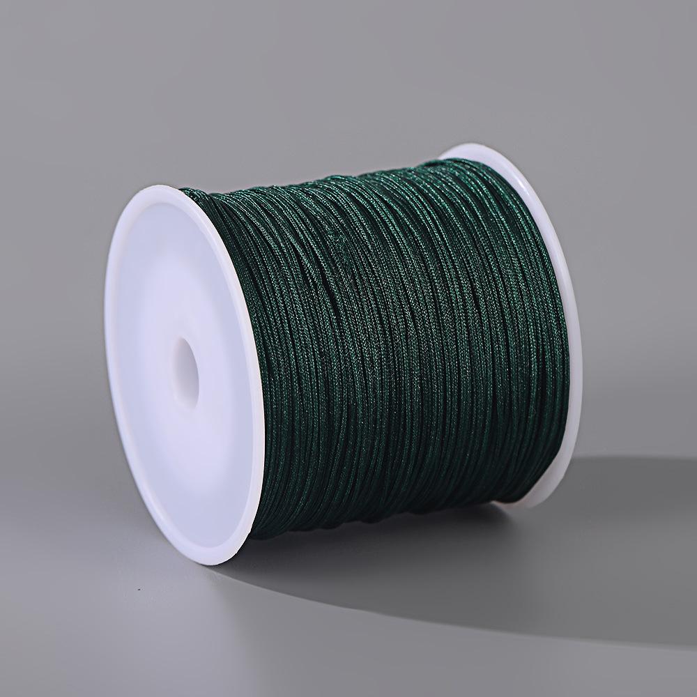 Fatto a mano No. Filo di Giada 72 - Cordino Resistente all'Usura da 0,8 mm per Artigianato di Gioielli, Corda per Mani, Braccialetti, Collane Fai-da-Te, 50m