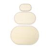 3Pcs Oval Shape Oval Crochet Basket Base 3 Sizes Crochet Bag Bottom  For Knitting
