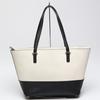Kate Spade Tote Bag Black X Cream Women Used