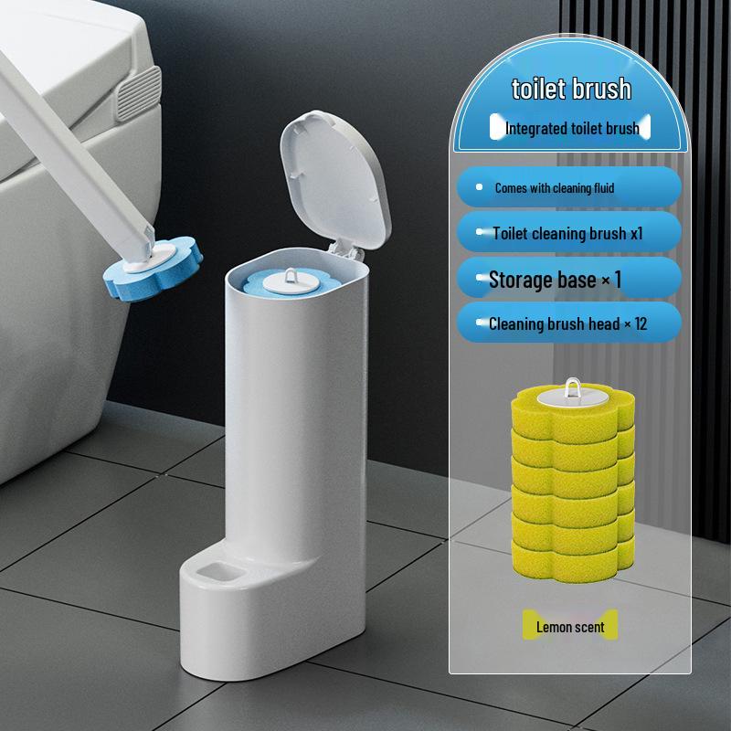 High-Capacity Disposable Toilet Brush for Home Bathroom Cleaning