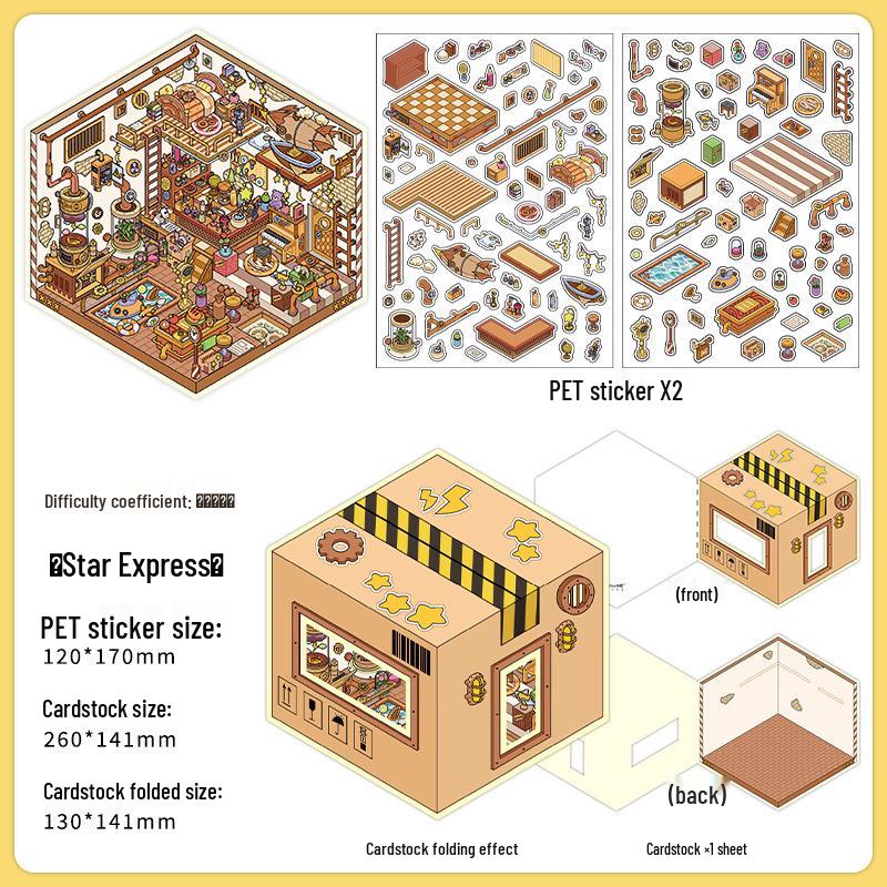 Ink Words Landscaping 3D Stickers: Infeel.Me 20th Edition DIY Fun