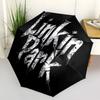 1pc Linkin Park Music Automatic Open/Close Umbrella Folding Umbrella, Portable Compact Travel Umbrella, Birthday/Christmas Gift for Men & Women
