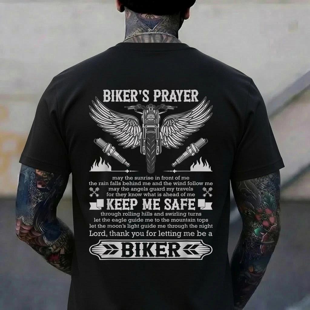 Bikers Prayer Shirt Biker Stuff Motorcycle Rider Vintage T-Shirt 3XL