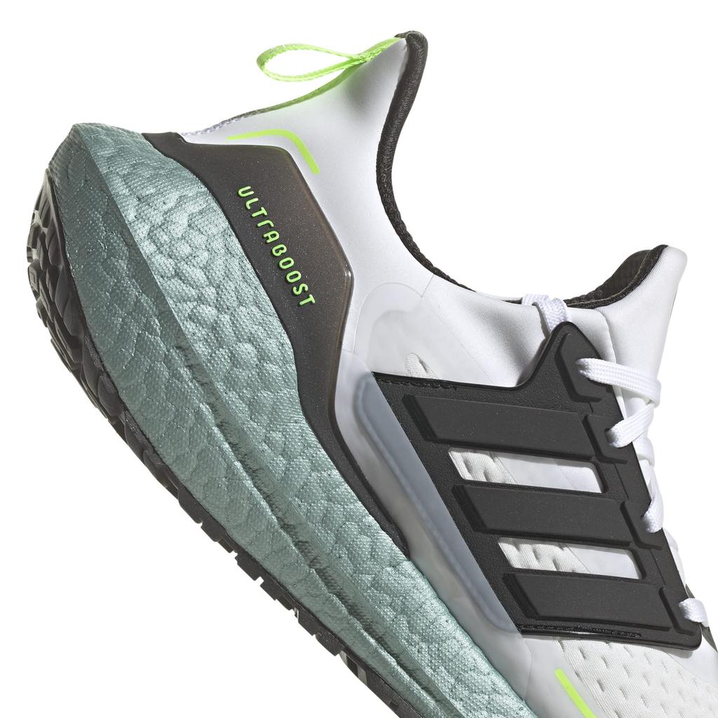 Adidas Ultra Boost 21 COLD. RDY BTE58 Men's Running Shoes, Crystal White/Core Black/Signal Green (S23898), Size 26.5 Cm