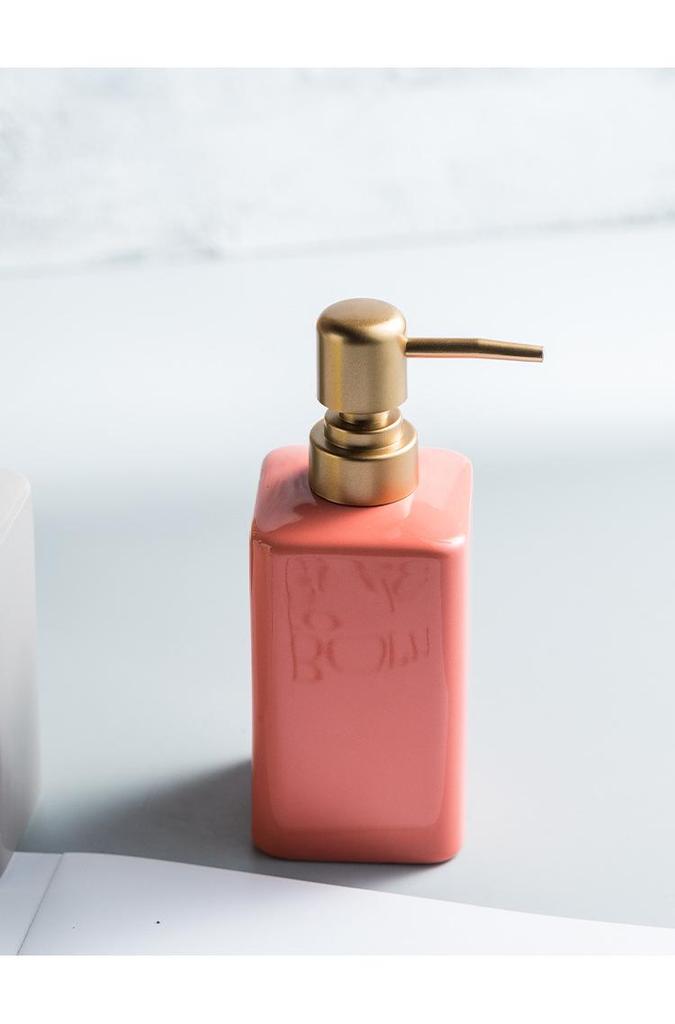 Wiederbefüllbare Keramik-Spenderflasche für Seife, Gel, Shampoo oder Lotion - Hotel Stil