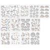 2 Sheets Rainbow Window Clings to Prevent Bird Strikes Decorative Prism Static Decals Butterfly Flower Heart Star Moon Shape Anti-Collision Stickers