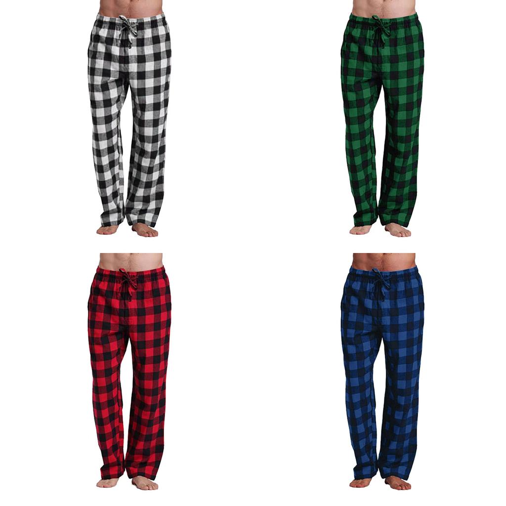 Mens Casual Pants With Cotton Blend Fabric And Relaxed Fit For Home Lounge