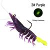 Luminous Giant Prawn Hooked Soft Bait for Fish Attracting