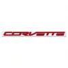 For Chevrolet Corvette Logo Tail Badge Metal Modified English Letter Label 3D Sticker 27.8x1.8cm Auto Rear Emblem Decoration