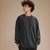 American Style Washed Long Sleeve Men's T-Shirt - Trendy, Loose, High Street Retro Cool Top