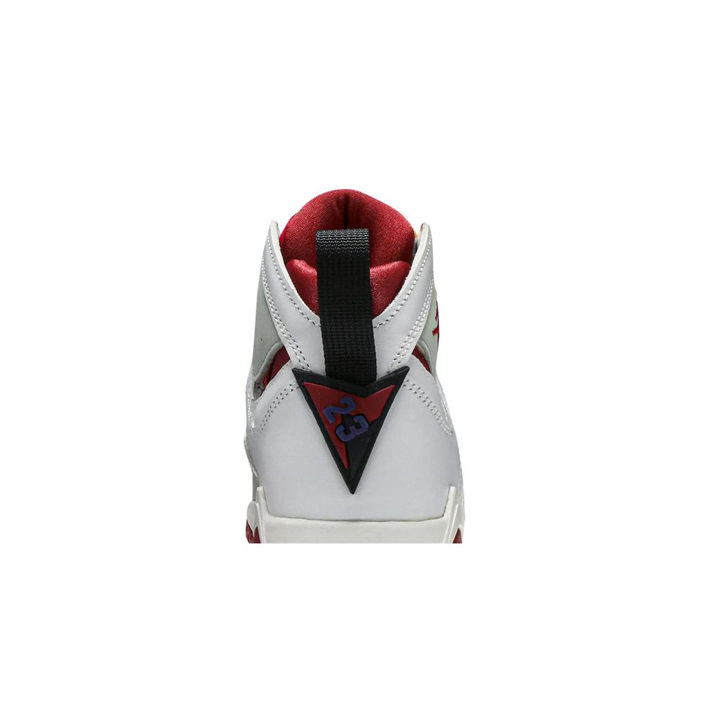 Air Jordan 7 Retro BG 'Hare' (Unisex) White / True Red-Light Silver-Tourmaline Kids' Basketball Shoes 304774 125