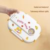316 Stainless Steel Insulated Bento Lunch Box for First-Grade Girls, Four Compartments, Perfect for School.