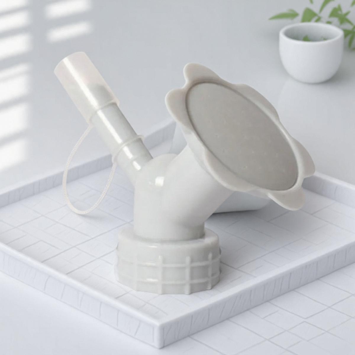 

2 in 1 Portable Household Spray Watering Bottle Flower Plastic Can Sprinkler Plant Nozzle Garden Tool серый