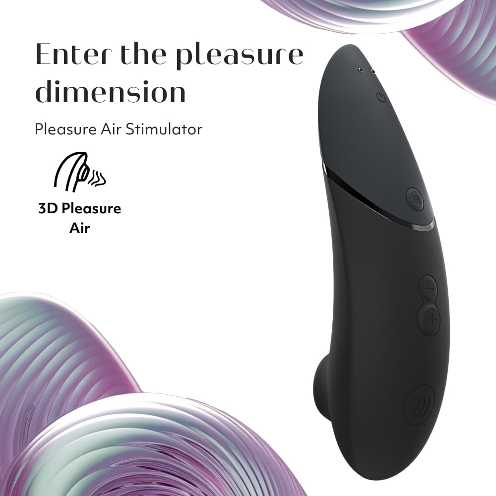 Womanizer Next 3D Pleasure Air Clitoral Suction Suction Clitoral Suction Black Vibrator, Vibrator, Toy, Waterproof, Rechargeable,