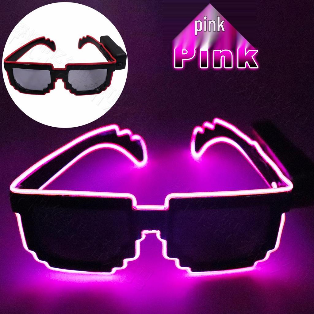 Wireless LED Mosaic Luminous Sunglasses - Creative Party Photo Props for TikTok, Birthdays, Bars, and Gifts