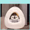 Cute Penguin Plush Toy Pet Nest Doll Doll Ocean Museum Souvenir Wholesale Grey Seed Penguin Small Nest