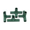 4Pcs 16mm Plastic Greenhouse Frame Building Connectors Green Outdoor Garden Structure Pole Joints Adapter 3 Way Brackets