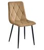 LIBRA Chair - Velvet Brown / Black Legs X 4