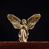 Vintage Brass Angel Cupid Statue Blessed Exquisite Handmade God Of Love Cupid Desktop Decorations Gift Home Decor Accessories
