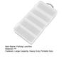 5-Compartment Fishing Lure Box, Soft Hard Bait Hook Fishing Accessory Organizer Case, Clear Visible Plastic Fishing Tackle Storage Container