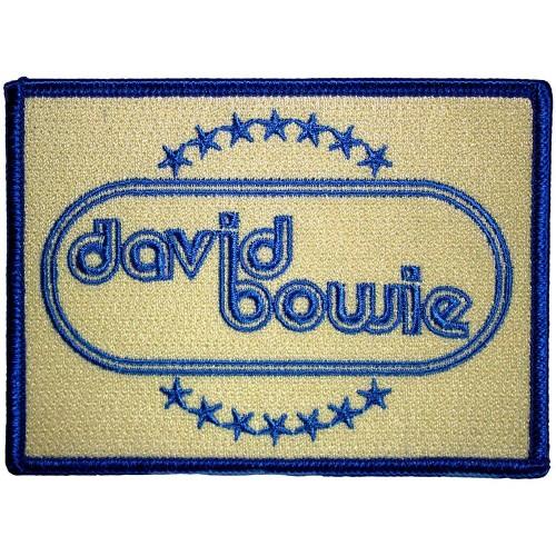 David Bowie Oval Iron On Patch